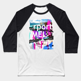 MEL Melbourne airport Baseball T-Shirt